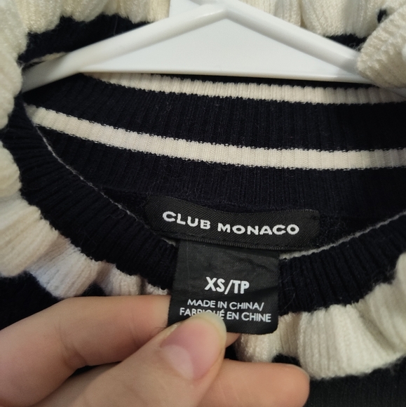Club Monaco Striped Long-sleeve Top - Picture 2 of 3